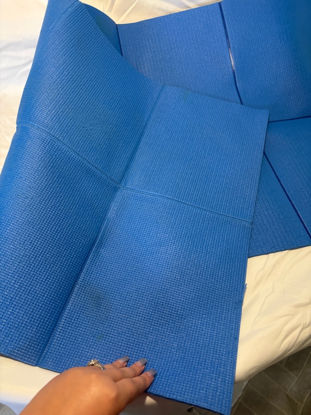 Blue Foldable Exercise Mat - Picture 4 of 4